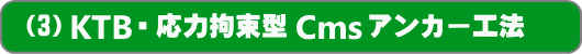 (3)KTB・応力拘束型Cmsアンカー工法
